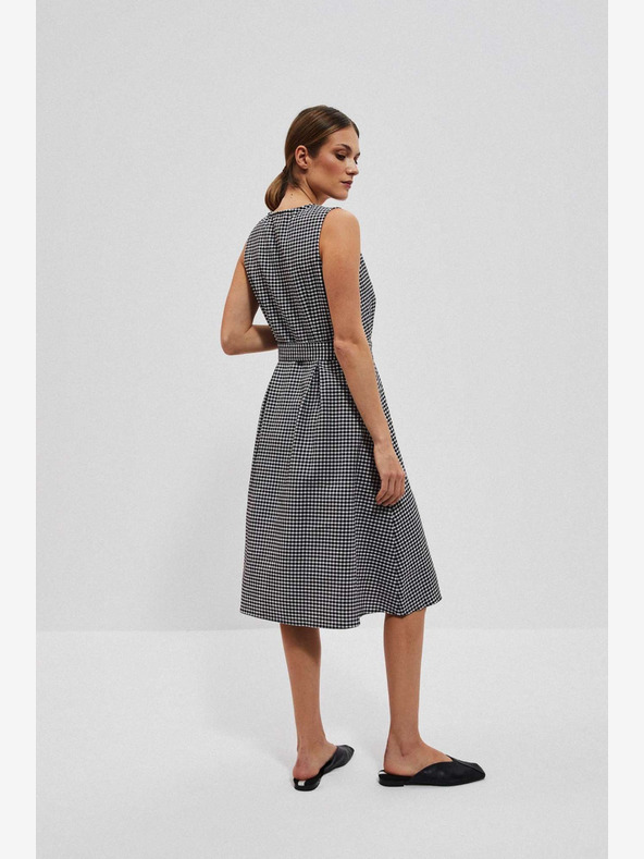 Moodo Črno-bela obleka Moodo