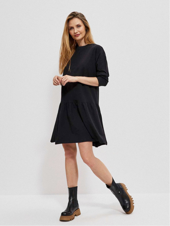 Moodo Črna ženska obleka Moodo