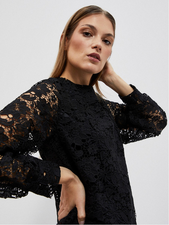 Moodo Črna ženska obleka Moodo