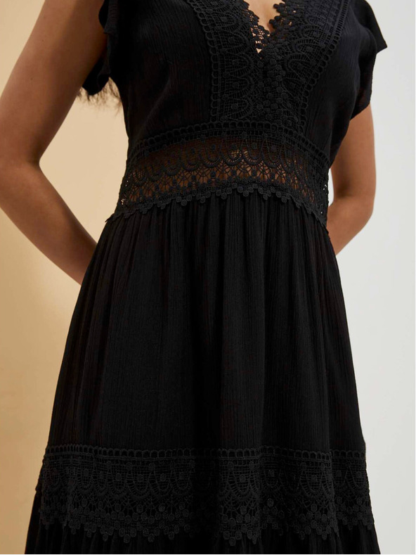 Moodo Črna ženska obleka Moodo