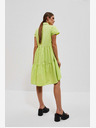 Moodo Svetlo zelena srajčna obleka Moodo