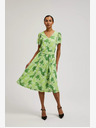 Moodo Zelena vzorčasta obleka Moodo