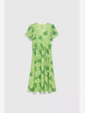 Moodo Zelena vzorčasta obleka Moodo