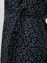 Moodo Črna ženska vzorčasta midi obleka Moodo