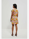 Moodo Oranžna cvetlična obleka Moodo