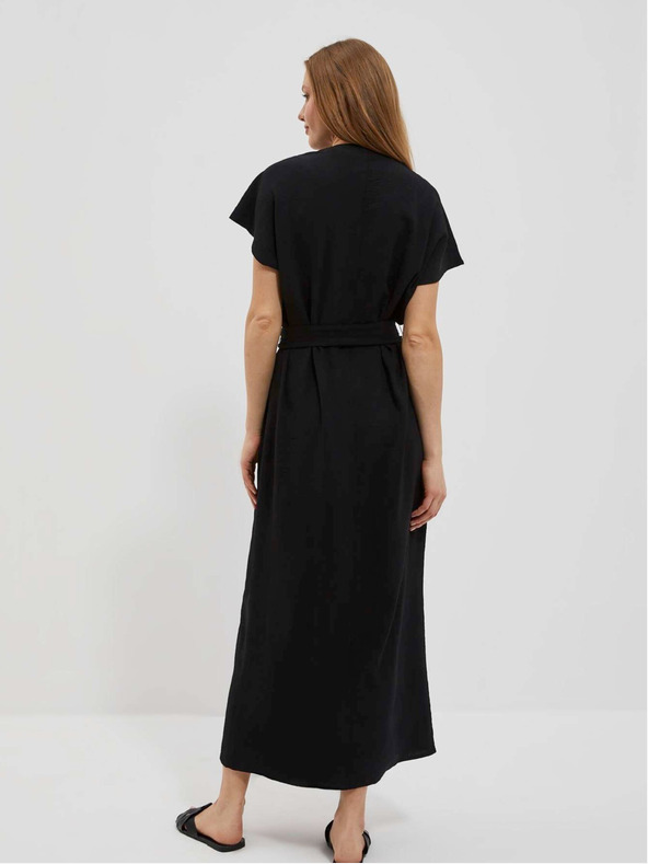 Moodo Črna ženska dolga obleka Moodo