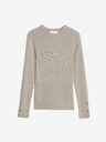 Marks & Spencer Rebrasti pulover z okrasnimi gumbi Marks & Spencer rjava
