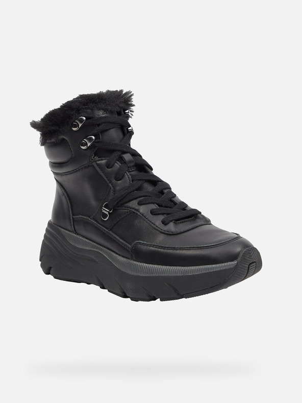 Geox Črni ženski gležnjarji Geox Diamanta