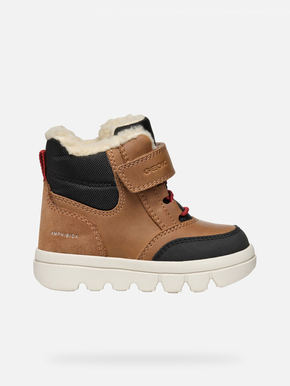 Geox Rjavi deški zimski škornji Geox Willaboo B Ab