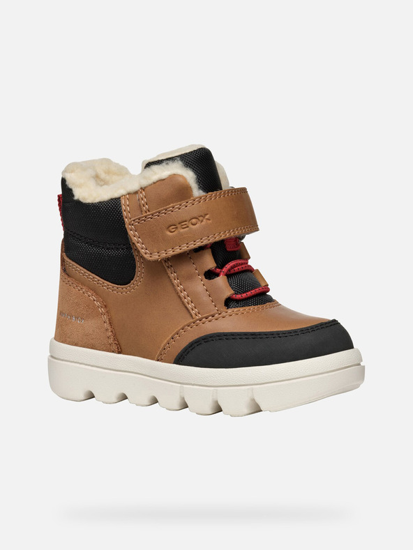 Geox Rjavi deški zimski škornji Geox Willaboo B Ab