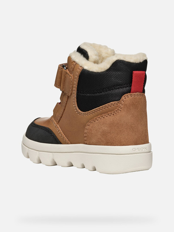 Geox Rjavi deški zimski škornji Geox Willaboo B Ab