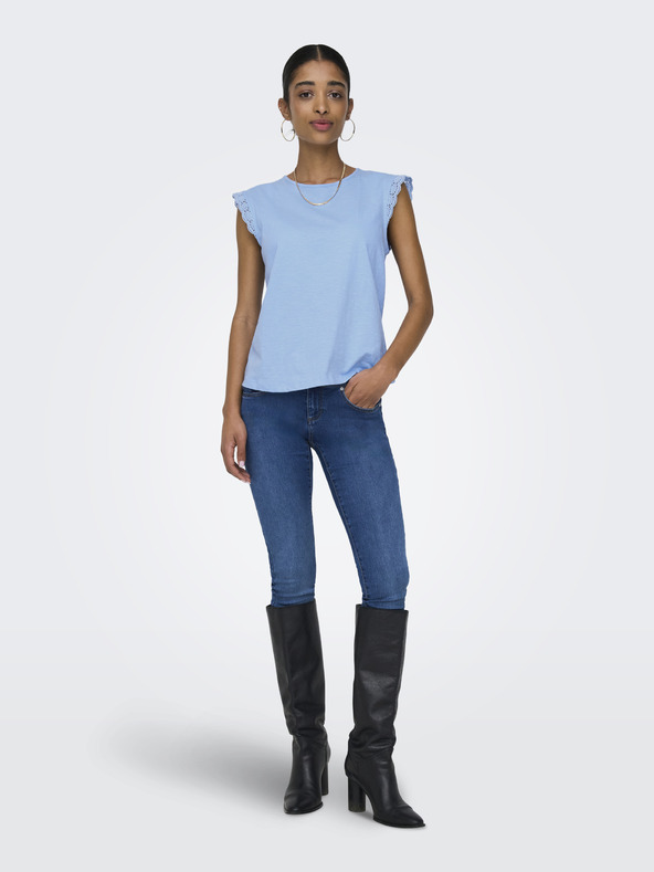 Jacqueline de Yong Modra ženska majica JDY