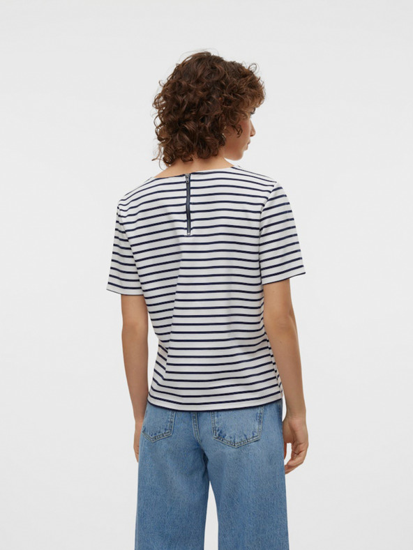 Vero Moda Modro-bela črtasta ženska srajca Vero Moda