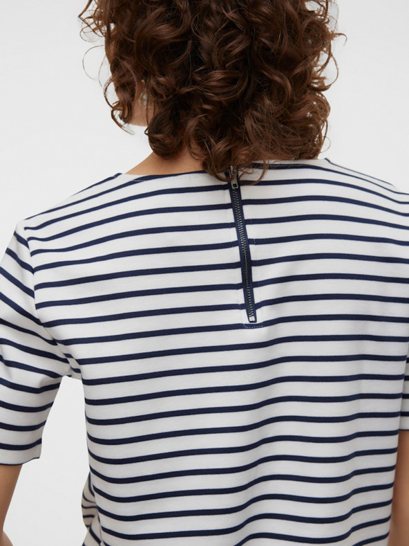 Vero Moda Modro-bela črtasta ženska srajca Vero Moda