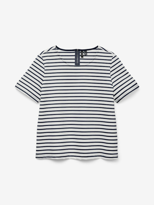 Vero Moda Modro-bela črtasta ženska srajca Vero Moda