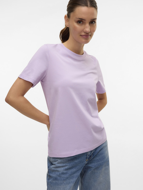 Vero Moda Vijolična Vero Moda ženska majica