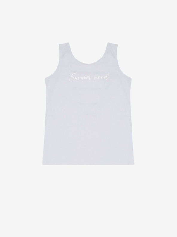 Moodo Bela ženska majica z napisom Moodo