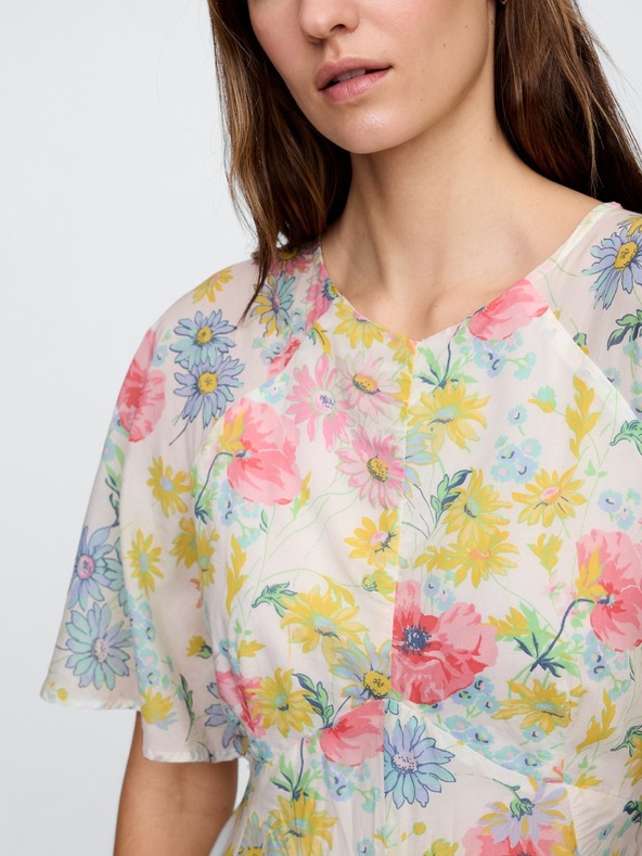 GAP Cvetlična maksi obleka GAP