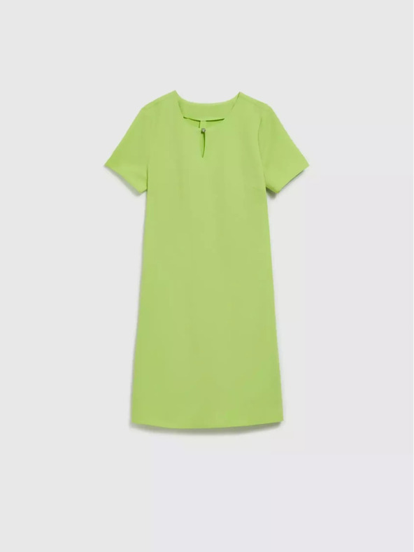 Moodo Svetlo zelena ravna obleka Moodo