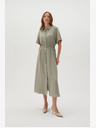 Moodo Svetlo zelena ženska srajčna obleka Moodo