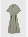 Moodo Svetlo zelena ženska srajčna obleka Moodo