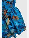 Moodo Modra vzorčasta obleka Moodo