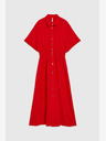 Moodo Rdeča ženska srajčna obleka Moodo