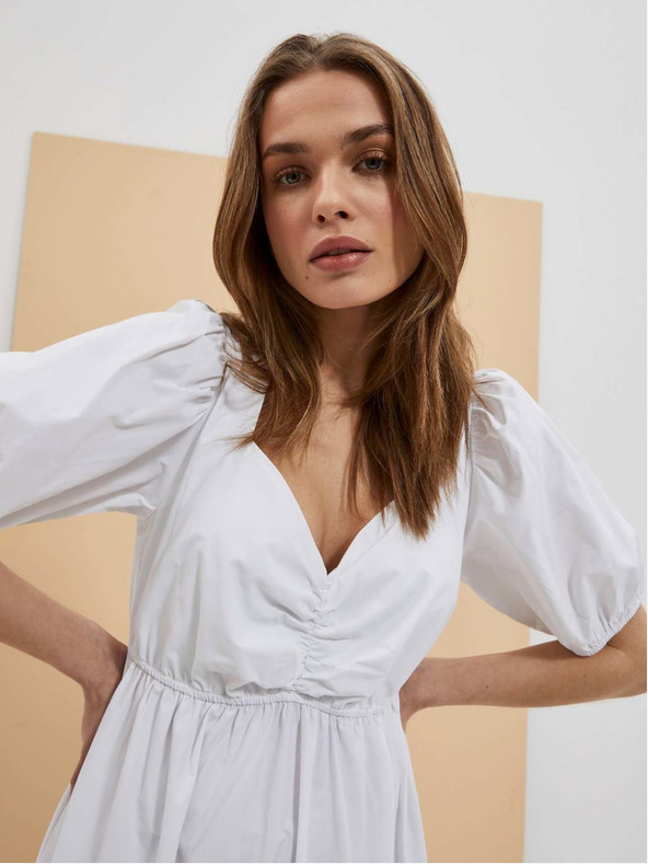 Moodo Bela ženska obleka Moodo