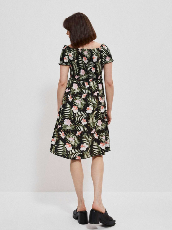 Moodo Vzorčasta obleka iz viskoze Moodo