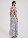 Moodo Modra cvetlična maksi obleka Moodo