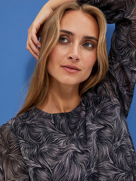 Moodo Črna ženska boho obleka Moodo