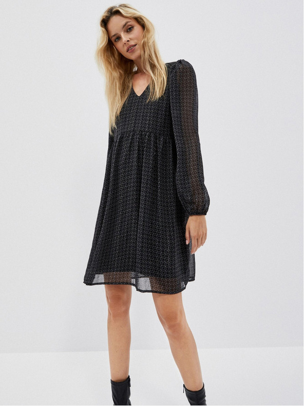 Moodo Črna ženska obleka Moodo