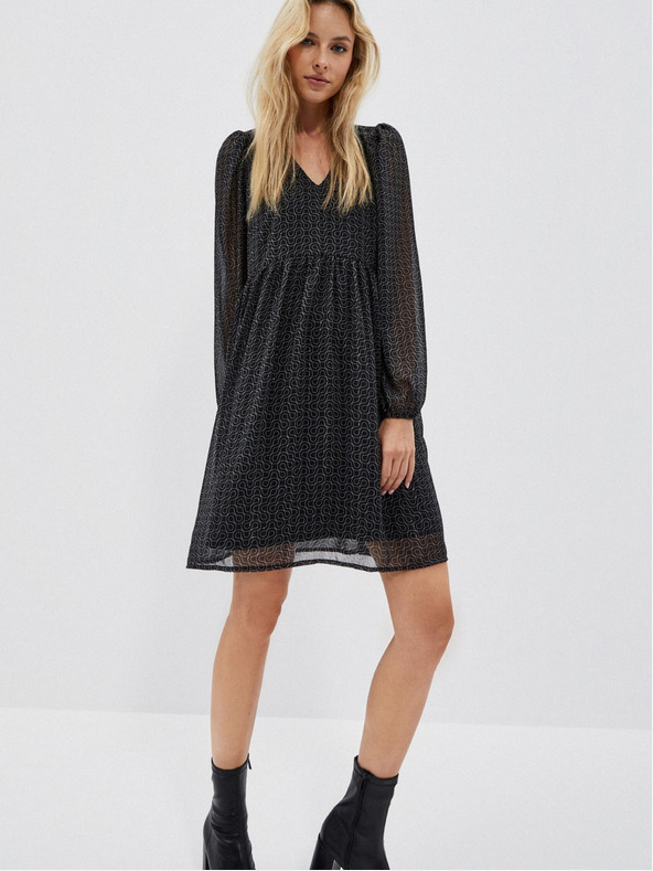 Moodo Črna ženska obleka Moodo