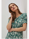 Moodo Zelena vzorčasta obleka Moodo