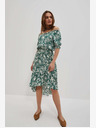 Moodo Zelena vzorčasta obleka Moodo