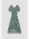 Moodo Zelena vzorčasta obleka Moodo