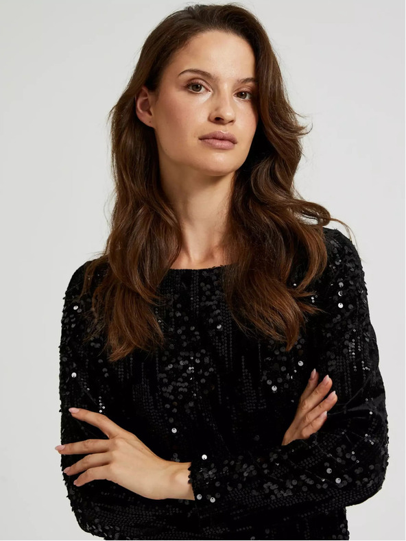 Moodo Ženska obleka z bleščicami Moodo