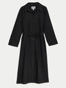 Marks & Spencer Marks & Spencer Črna ženska srajčna obleka iz lanene mešanice