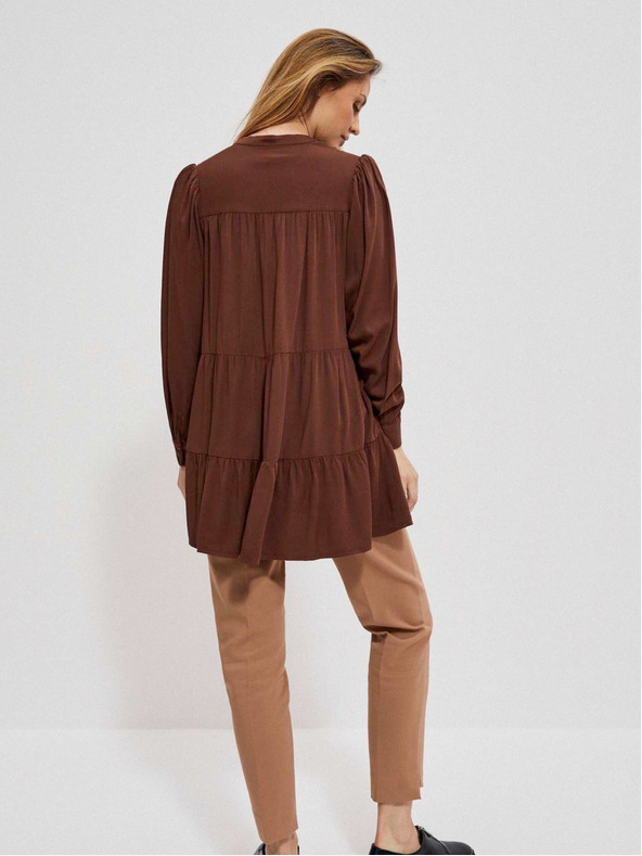 Moodo Rjava ženska obleka Moodo