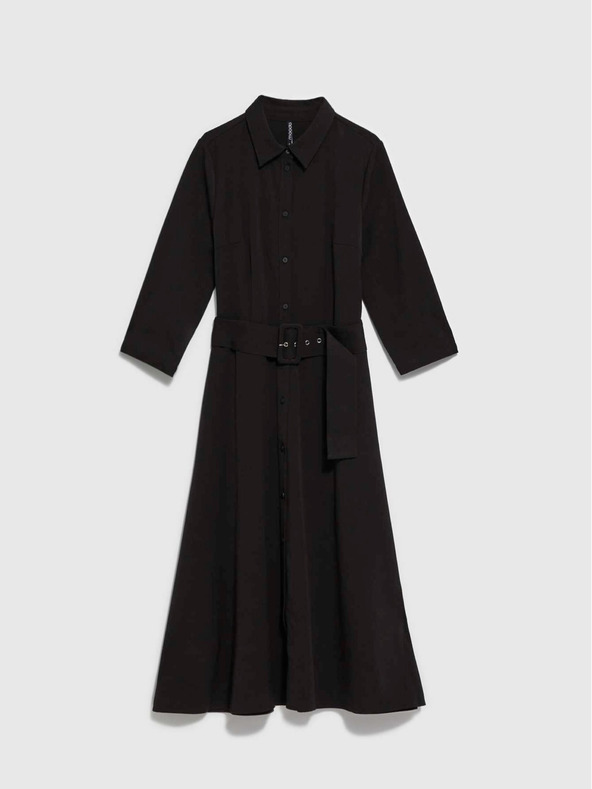 Moodo Črna ženska midi obleka Moodo