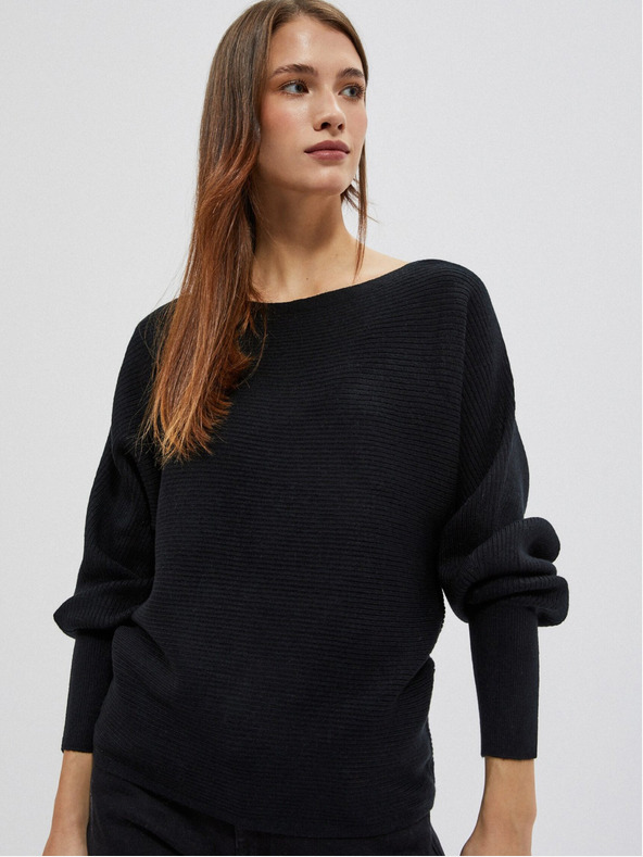 Moodo Črn ženski pulover Moodo