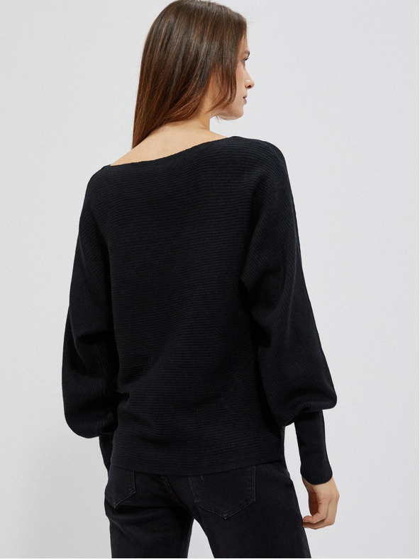 Moodo Črn ženski pulover Moodo