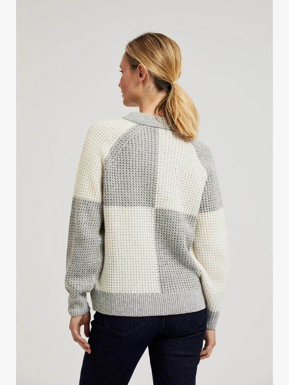 Moodo Bel in siv ženski pulover Moodo