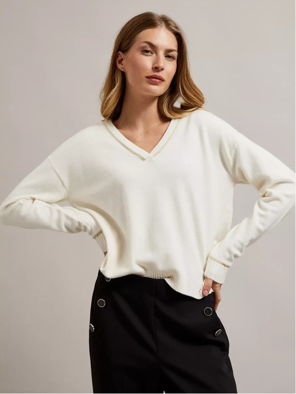 Moodo Ženski pulover s kovinsko nitjo Moodo