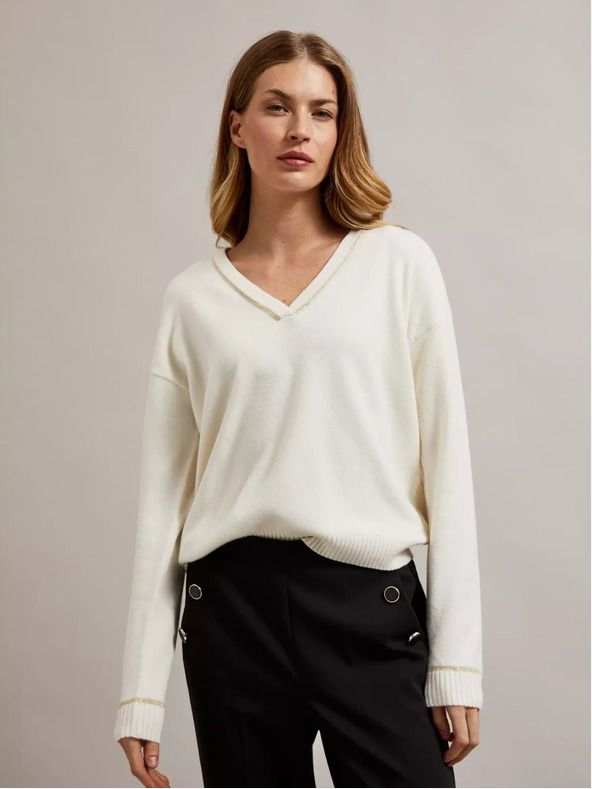 Moodo Ženski pulover s kovinsko nitjo Moodo