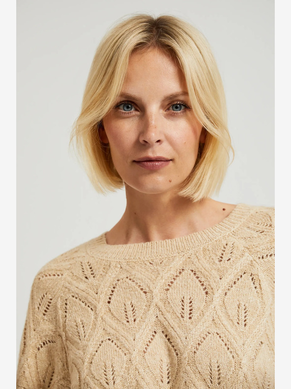 Moodo Moodo Bež ženski pulover