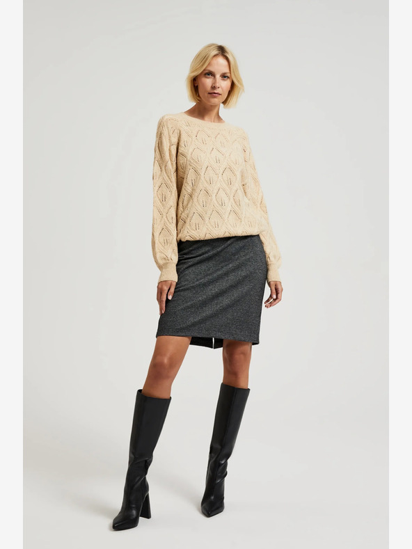 Moodo Moodo Bež ženski pulover