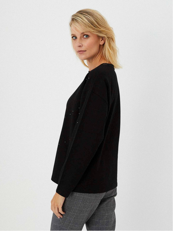 Moodo Črn ženski pulover Moodo