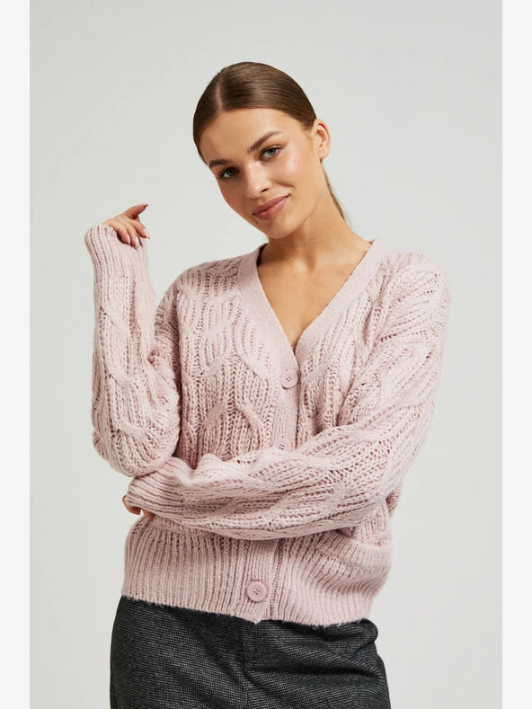 Moodo Svetlo roza ženski pulover Moodo