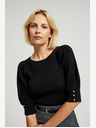 Moodo Črn ženski pulover Moodo